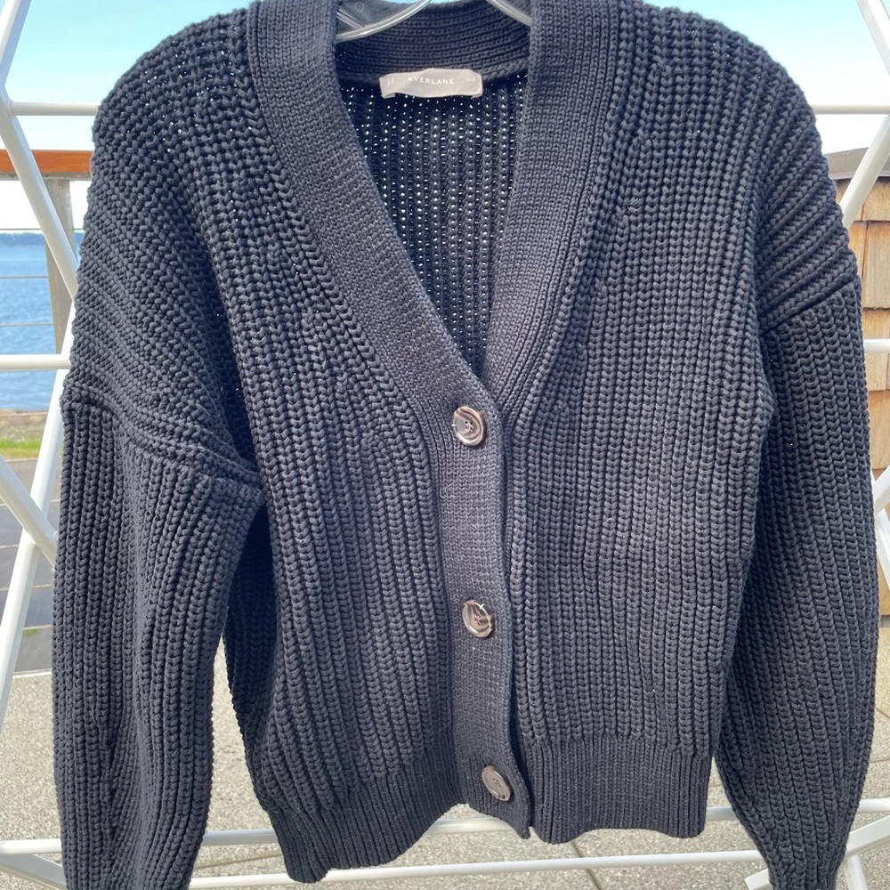 Everlane Black Thick Knit Cardigan BRAND NEW WITHOUT TAGS